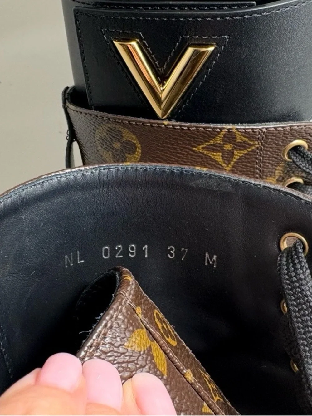 Louis Vuitton Wonderland Flat Ranger Monogram Combat Boots